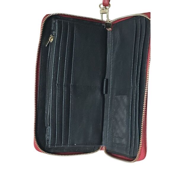 Nice STEVE MADDEN Women’s Red Wallet Clutch Detachable Strap Good Condition reta - Picture 5 of 6